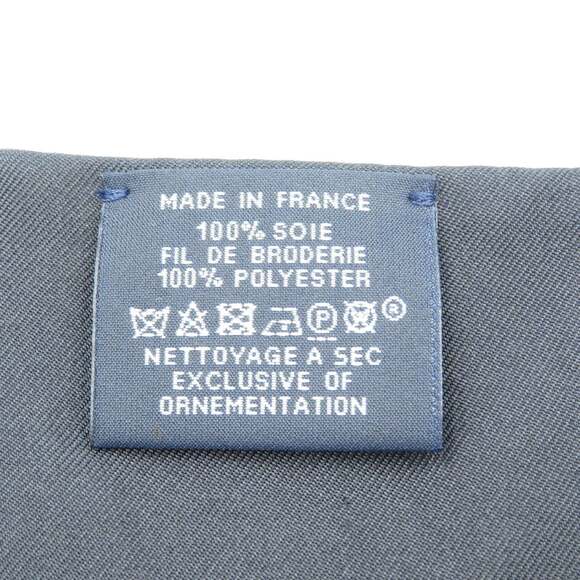 HERMES Black Silk Scarf - Picture 5 of 5